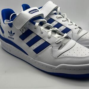 Adidas Originals‎ Forum Low Casual Shoes-White/Team Royal Blue NWB- Men 13